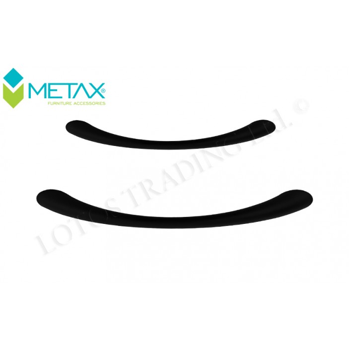Metal line handle K120 black Furniture handles
