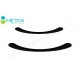 Metal line handle K120 black Furniture handles