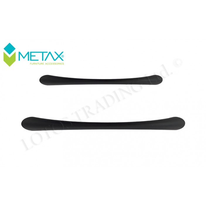 Metal line handle K120 black Furniture handles