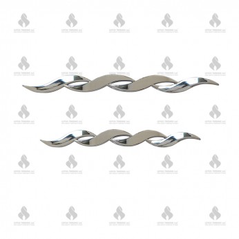 Metal lux handle 020. chrome Furniture handles