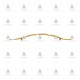 Metal lux handle 020. gold 13.020.128-160.11 - Furniture handles Metal lux handle 020. gold Furniture handles