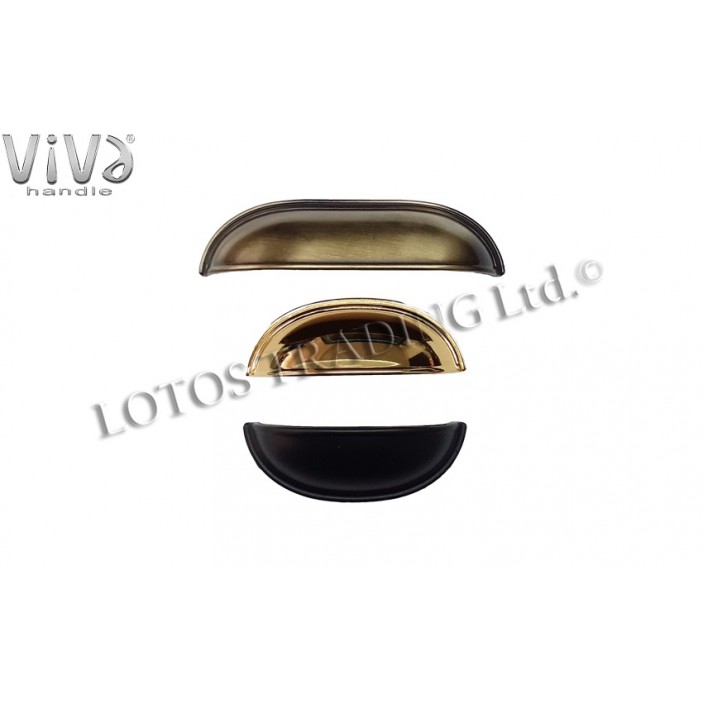 Metal line handle Viva 883.096.10-16 Furniture handles