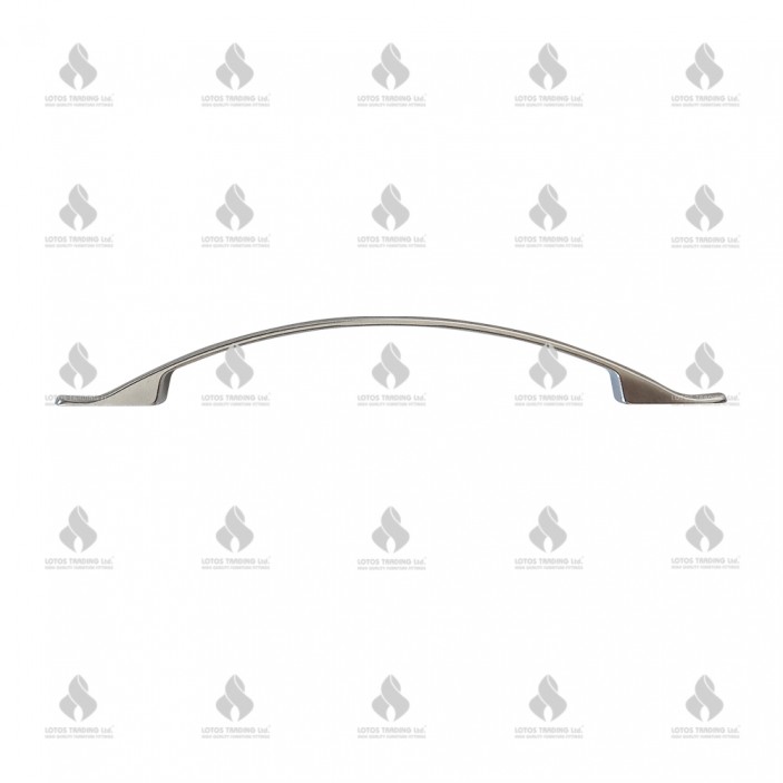 Metal line handle 235, matte chrome Furniture handles