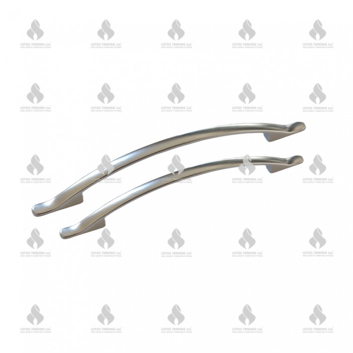 Metal line handle 235, matte chrome Furniture handles