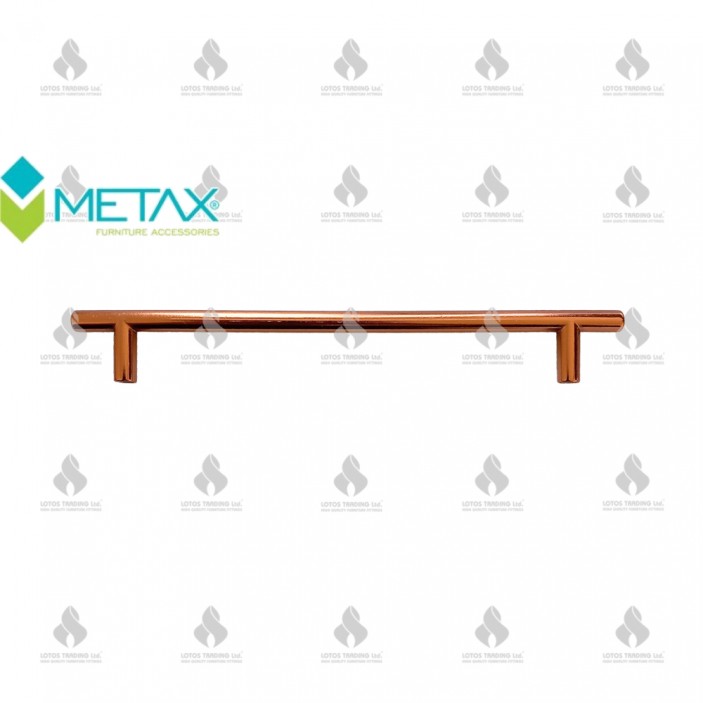 Metal line handle 365, matte rose Furniture handles