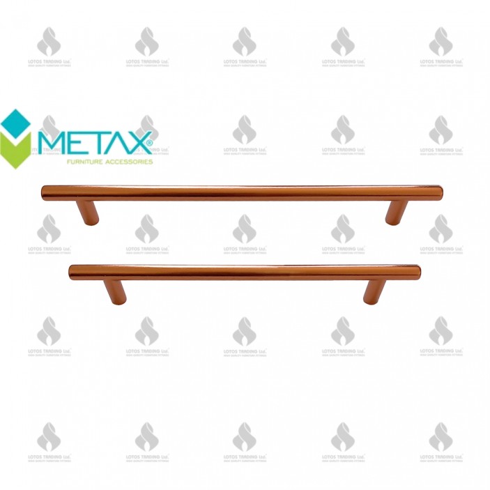 Metal line handle 365, matte rose Furniture handles