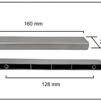 Plastic handle 804.032/128 Furniture handles