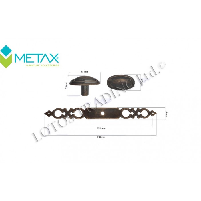 Antique line handle D100 Furniture handles