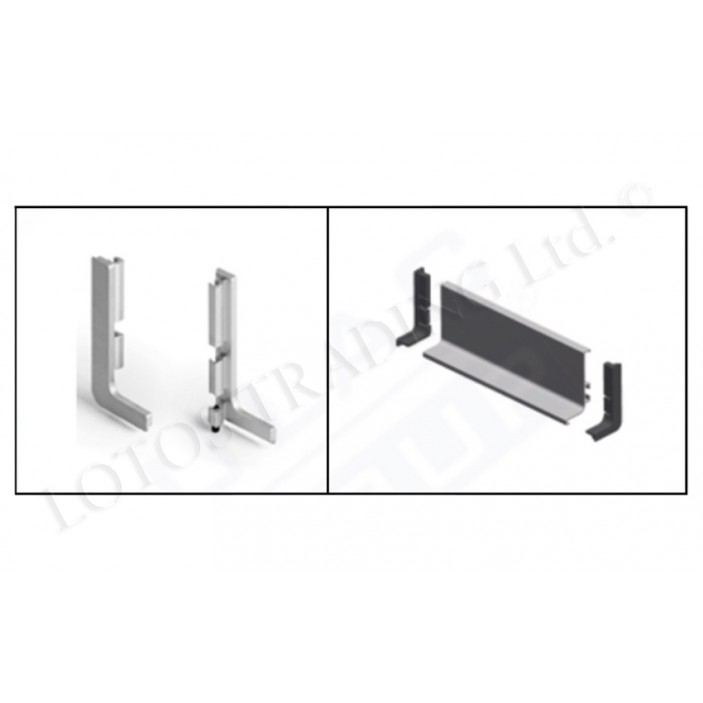 Solid plug for L profile 5464 Furniture handles