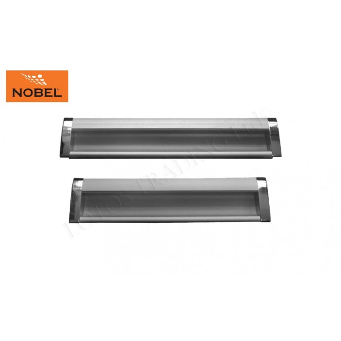 Recessed handle 1125, chrome - anodized matt 13.1125.096-256.02.05 - Furniture handles Recessed handle 1125, chrome - anodized matt Furniture handles