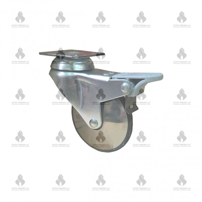 Double ball bearing caster with brake ф75 09L.511.02 - Furniture casters Double ball bearing caster with brake ф75 Furniture casters