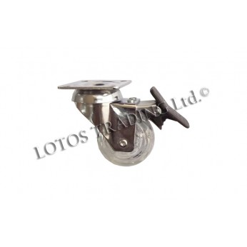 Double ball bearing caster with brake ф50  Furniture casters