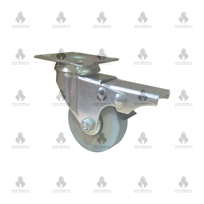 IVENTO Double ball bearing caster with brake ф50 09L.441.10 - Furniture casters IVENTO Double ball bearing caster with brake ф50 Furniture casters