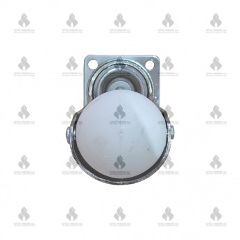Wheel with double bearing spherical ф50 white Furniture casters