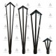 FIRKETE Leg L 15 - 71 for flat - black 10L.117.01-04 - Furniture legs and spacers FIRKETE Leg L 15 - 71 for flat - black Furniture legs and spacers