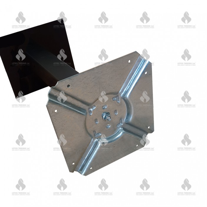 Base table leg 40x40, inox 10L.213-214.08 - Furniture legs and spacers Base table leg 40x40, inox Furniture legs and spacers