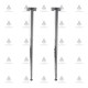 Cone table leg ф60>30 L71-74 10L.111.02-05 - Furniture legs and spacers Cone table leg ф60>30 L71-74 Furniture legs and spacers