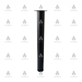 Leg ⌀ 60mm. L 50-54 for flat, black Furniture legs and spacers
