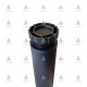 Leg ⌀ 60mm. L 50-54 for flat, black 10L.105.16 - Furniture legs and spacers Leg ⌀ 60mm. L 50-54 for flat, black Furniture legs and spacers