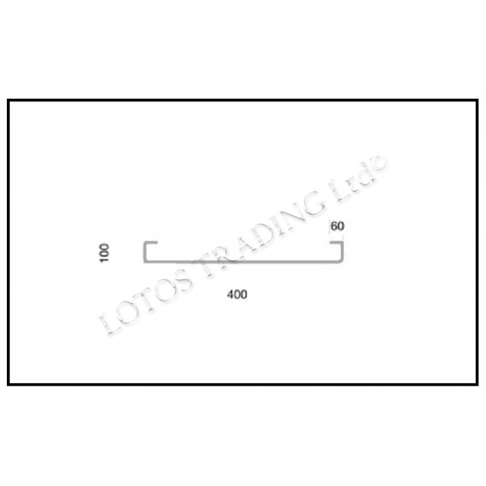 Sofa leg H100 L400 10L.640.40.02 - Furniture legs and spacers Sofa leg H100 L400 Furniture legs and spacers
