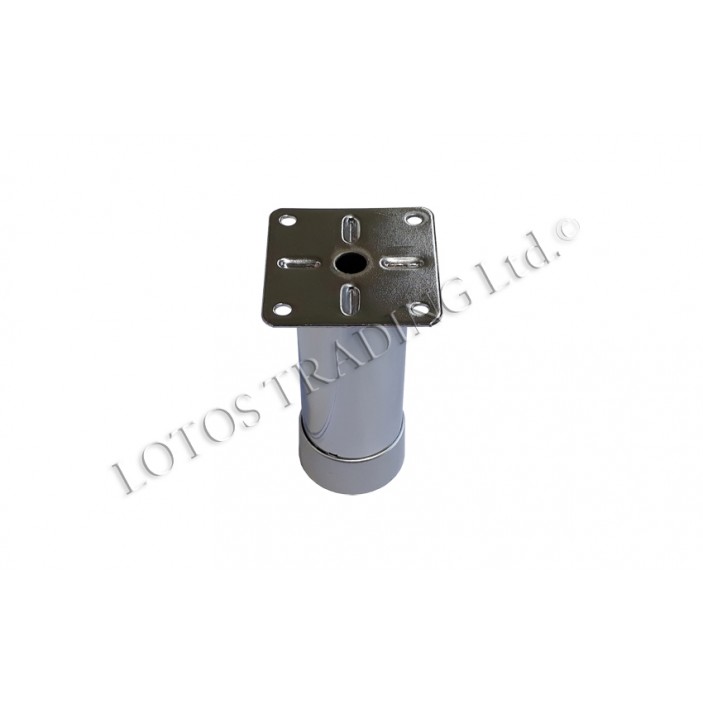 Metal based legs ф38 matt chrome 10L.340-343.05 - Furniture legs and spacers Metal based legs ф38 matt chrome Furniture legs and spacers