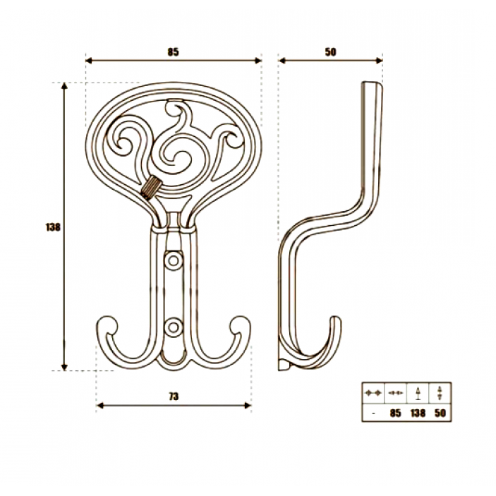 Furniture hanger WAP801 14. Furniture hooks