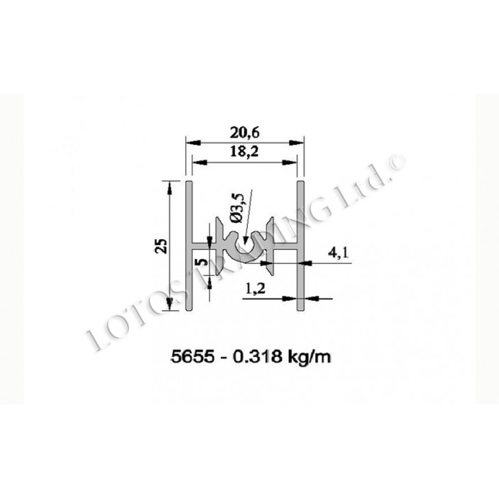 Divider 22L.228.02-3 - Sliding door mechanisms Divider Sliding door mechanisms