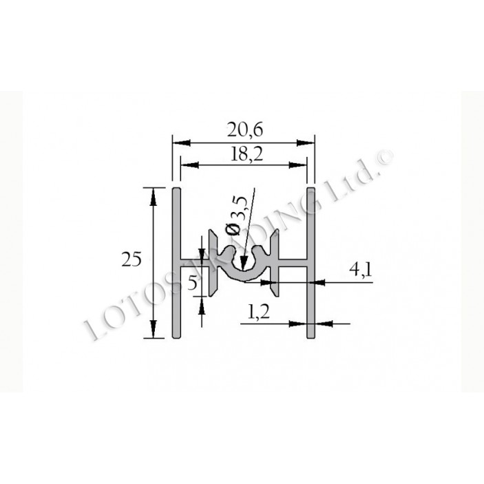 Divider 22L.248.08-3 - Sliding door mechanisms Divider Sliding door mechanisms