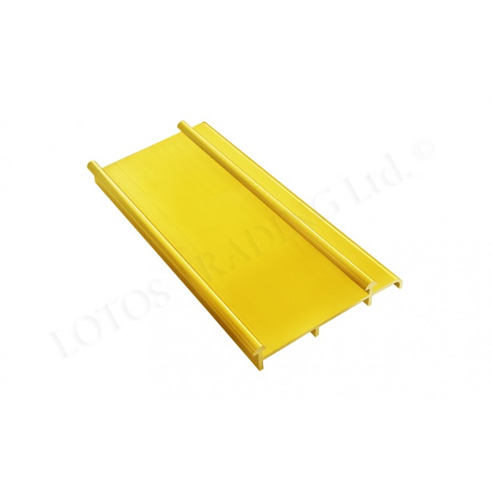 Bottom double track for system 22L.006-1/2, gold 22L.106.04- - Sliding door mechanisms Bottom double track for system 22L.006-1/2, gold Sliding door mechanisms