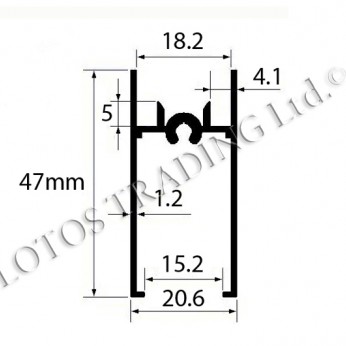 Top  Bottom profile Sliding door mechanisms