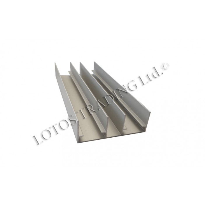 Upper double track for system 22L.006-1/2 22L.106.02 - Sliding door mechanisms Upper double track for system 22L.006-1/2 Sliding door mechanisms