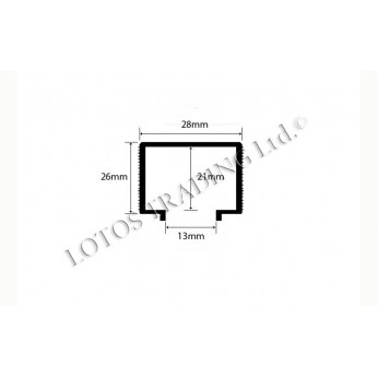 Upper track for the system 22L.025-1С/1Т