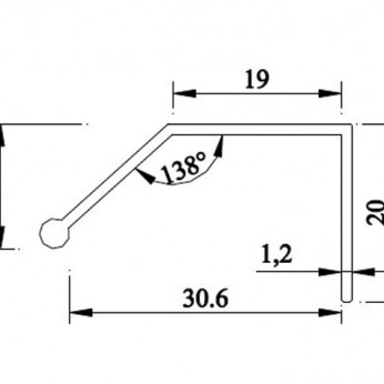 Кант дръжка за гардероби Механизми за плъзгащи врати