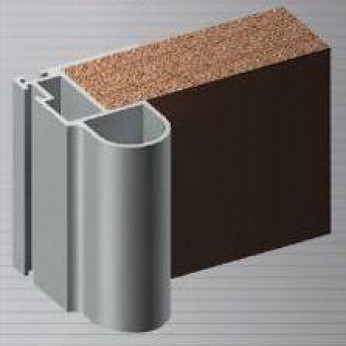 Кант дръжка за гардероби мат хром Механизми за плъзгащи врати