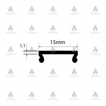 Lower track cap for 22L.234.05 and 22L.116.06, matt chrome