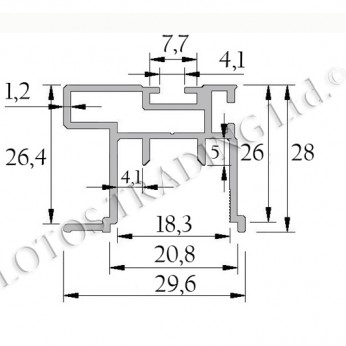 Странична дръжка Механизми за плъзгащи врати
