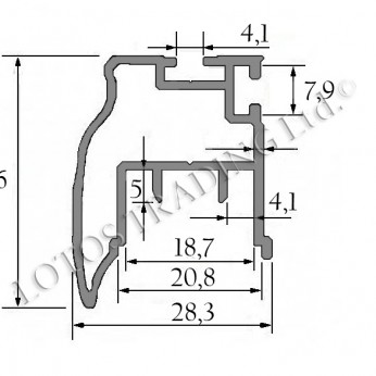 Странична дръжка Механизми за плъзгащи врати
