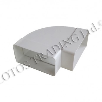 PVC horizontal angle connector 55х110 Kitchen sinks and vent hoods