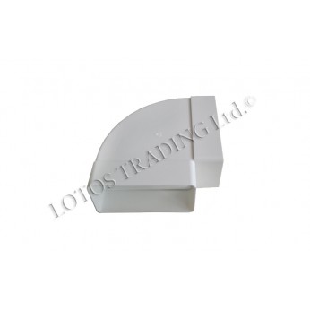 PVC horizontal angle connector 55х110 Kitchen sinks and vent hoods