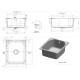 Kitchen sink 51х60 FAT 210 Kitchen sinks and vent hoods