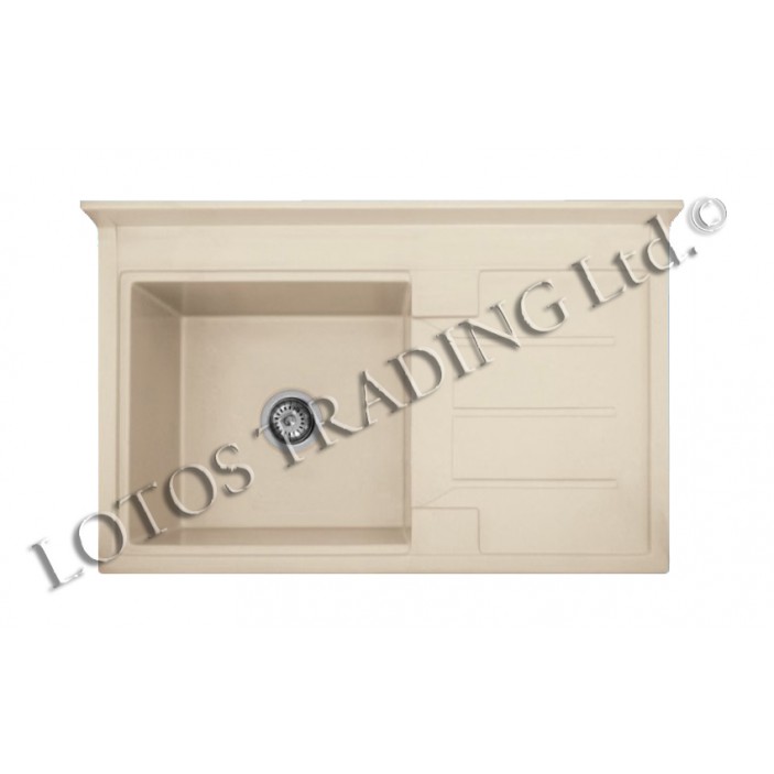 Kitchen sink with back М25 - R/L Kitchen sinks and vent hoods