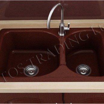 Two Bowl Kitchen sink 80х49 FAT 216 Kitchen sinks and vent hoods
