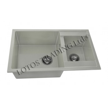 Two Bowl Kitchen sink 80x49 FAT 233