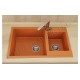 Two Bowl Kitchen sink 80x49 FAT 233 Kitchen sinks and vent hoods