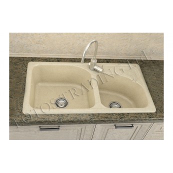 Two Bowl Kitchen sink 90х49 FAT 204