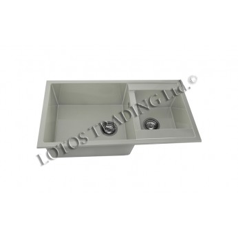 Two Bowl Kitchen sink 90x49 FAT 234
