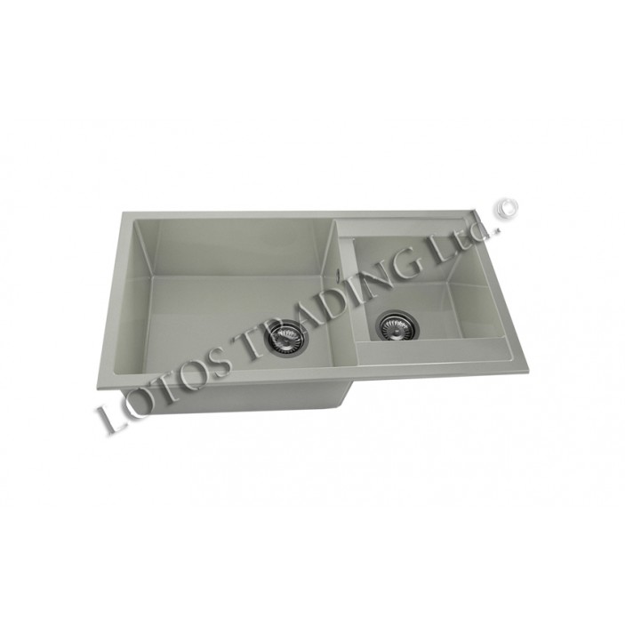 Two Bowl Kitchen sink 90x49 FAT 234 20L.110-112.234 - Kitchen sinks and vent hoods Two Bowl Kitchen sink 90x49 FAT 234 Kitchen sinks and vent hoods