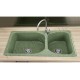 Two Bowl Kitchen sink 95х49 FAT 214 20L.110-111.214 - Kitchen sinks and vent hoods Two Bowl Kitchen sink 95х49 FAT 214 Kitchen sinks and vent hoods