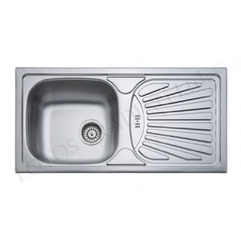 Inset sink 43,5x86 with big siphon and trough overflow Kitchen sinks and vent hoods