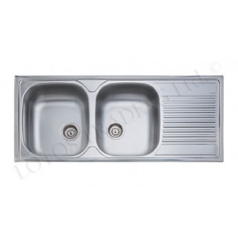 Inset sink 50x116 with big siphon and trough overflow Kitchen sinks and vent hoods
